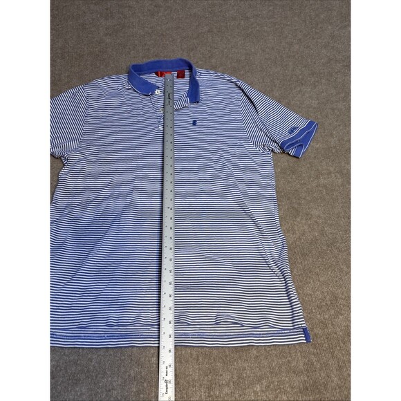 IZOD Men Collared 2 Button Polo Striped contrast collar XL‎ Cotton - Picture 4 of 6